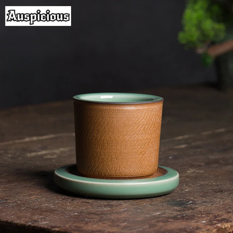 Celadon Ceramic Cup - وعاء شاي لونغتشوان مع طقم شاي