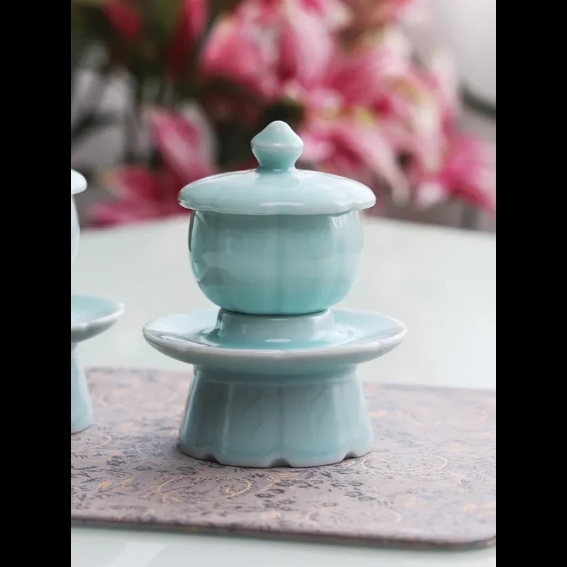 كأس سيراميك سيلادون مع كأس ماء - مراجعة Celadon Ceramic Cup وسعره