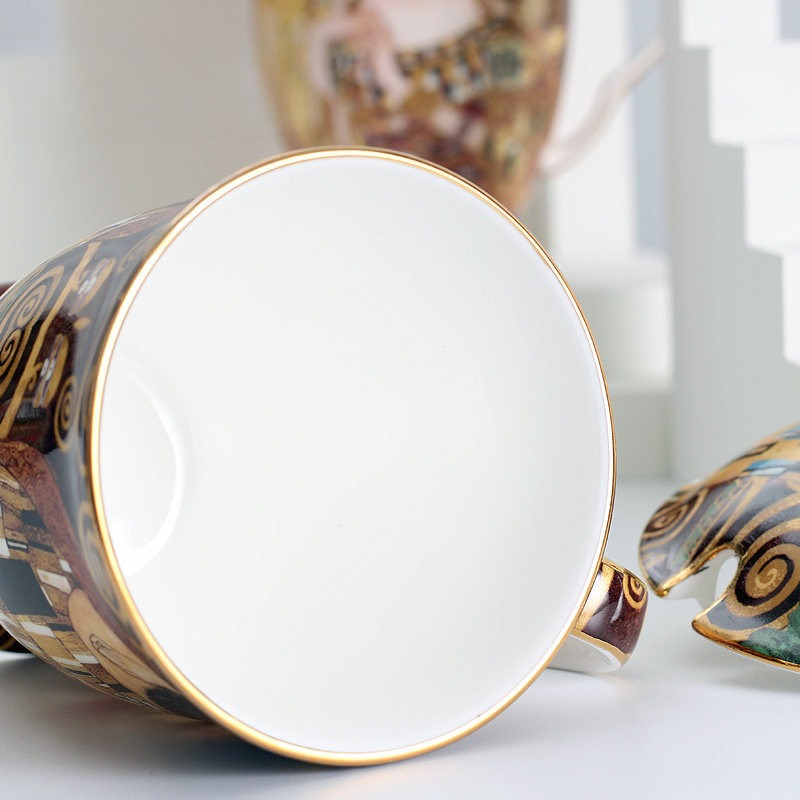 كوب سيراميك أوروبي مع غطاء ومل - مراجعة Celadon Ceramic Cup وسعره